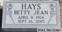 Betty Jean Cope Hays