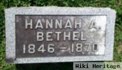 Hannah A Bethel