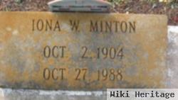 Iona W Minton
