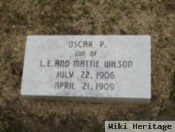 Oscar P Wilson