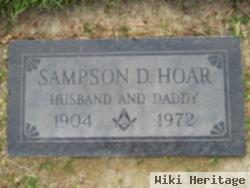 Sampson D Hoar, Jr