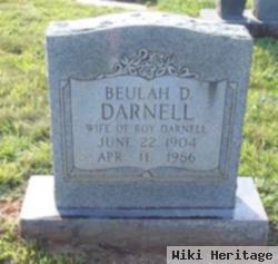 Beulah D Darnell