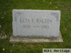 Leta E Walton