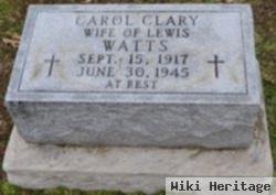 Virginia Carol "carol" Clary Watts