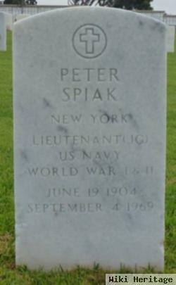 Ltjg Peter Spiak