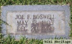 Joe F Boswell