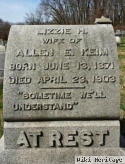 Elizabeth L "lizzie" Holman Keim