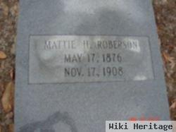 Mattie Hannah Broadhurst Roberson