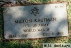 Pvt Milton Kaufman