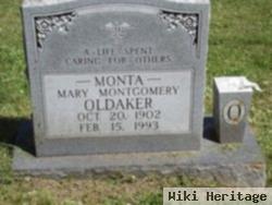 Monta "mary" Montgomery Oldaker