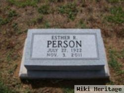 Esther Ruth Person