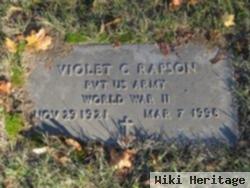 Violet C Carmichael Rapson