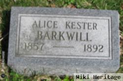 Alice Kester Barkwill