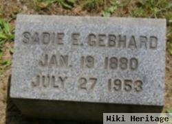 Sadie E Yetter Gebhard