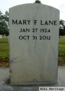 Mary F Lane