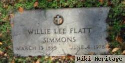 Willie Lee Flatt Simmons