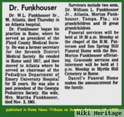 Dr William Littell Funkhouser, Sr