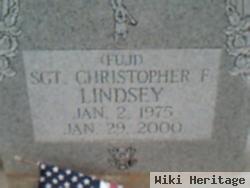 Sgt Christopher F. Lindsey