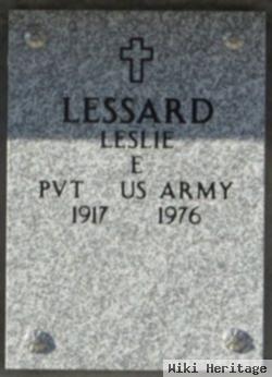 Leslie E Lessard