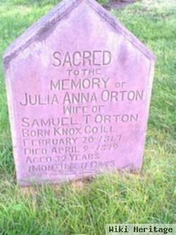 Julia Anna Johnson Orton