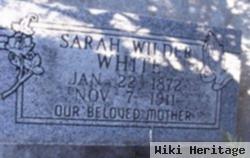 Sarah Wilder White