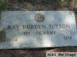 Pfc Ray Durden Sutton