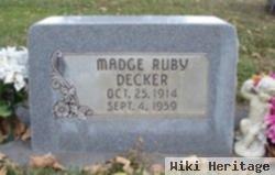 Madge Ruby Decker