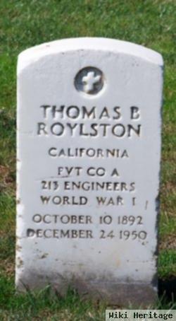 Thomas B Roylston