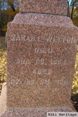 Sarah E Welton