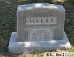 Alice Lou Myers