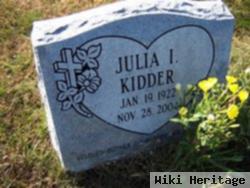 Julia I Kidder