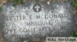 Lester E. Mcdonald