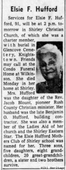 Elsie Floyd Blount Hufford