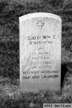 Clayborn E Johnson
