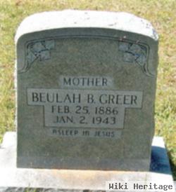 Beulah Bertha Green Greer