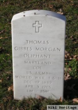 Col Thomas Gibbes Morgan Oliphant