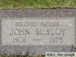 John Willard "stanley" Mcsloy