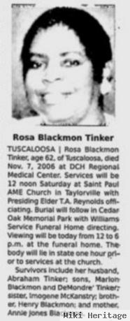 Rosa Blackmon Tinker