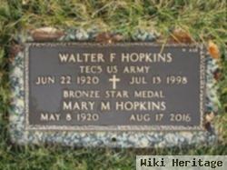 Walter F Hopkins