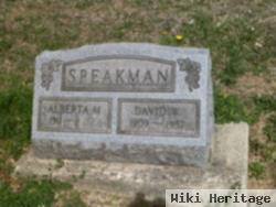 Alberta M Speakman