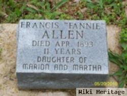 Frances "fannie" Allen