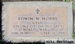 Edwin W Hobbs