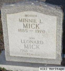 Leonard L Mick