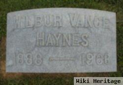 Wilbur Vance Haynes, Sr