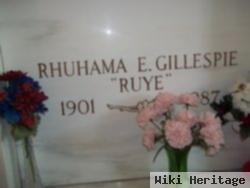 Rhuhama Evelyn "ruye" Tracy Gillespie