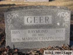 Marion E. Chapin Geer