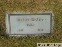 Marion W Wilson Akin