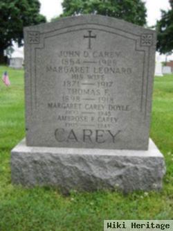 Thomas F Carey