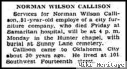 Norman Wilson Callison