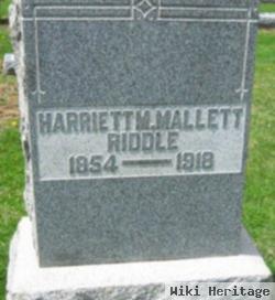 Harriett Mallett Riddle